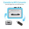 Portable Cassette to USB Converter,Dual Speaker Pure Stereo &Auto Reverse Cassette Player, Cassette Tape Playerwith 3.5mm Headphone JackSupports U Disk, USB Card Reader view 4