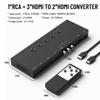Dingsun 3 Way HDMI 2.0+ RCA to 2 Way HDMI Converter for Fire StickROKU, N64, NGC, Wii, PS2/3/4/5, Xbox Series, Xbox ONE, Switch ect.(4In to 2Out) view 3