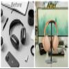 NQQNQQ1PACK Sleep Mode Headphone Aluminum Stand for Desk, Compatible with AirPods Max, Gaming Headphone Accessories, Over-Ear Headset Holder. Y2-Y (Sliver) view 2