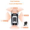 360 Dash Cam Front and Rear View 4 Channel Dash Camera FHD 1080Px4 for Car, Inside/Back 170+2x140+170 Wide Angle, 8 IR Lamps Night Vision,WiFi,GPS, APP,G-Sensor with 64GB Card,24/7 Parking Mode view 4