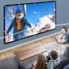 120 Inch 16:9 HD Projector Screen, Foldable Portable Anti-Crease Outdoor Projections Movies Screen, Washable Canvas Cinema Screen view 3