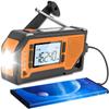 Emergency Weather Radio,Portable Solar Hand Crank AM/FM/NOAA Radio with LCD Screen SOS Alarm Corkscrew, for Outdoor Emergency view 3