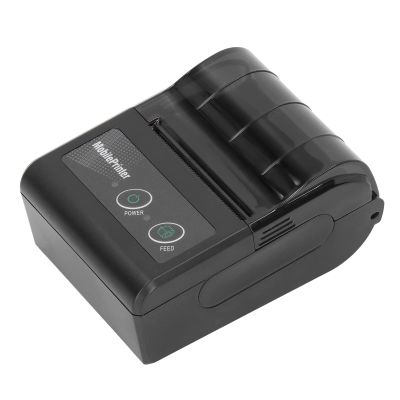 FAUOSWUK Receipt Printer, Mini BT Thermal Printer with 58mm Print Paper Roll, Smartphone Control, Portable Personal Bill Printer for Restaurant Sales Retail