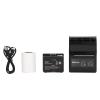 FAUOSWUK Receipt Printer, Mini BT Thermal Printer with 58mm Print Paper Roll, Smartphone Control, Portable Personal Bill Printer for Restaurant Sales Retail view 2