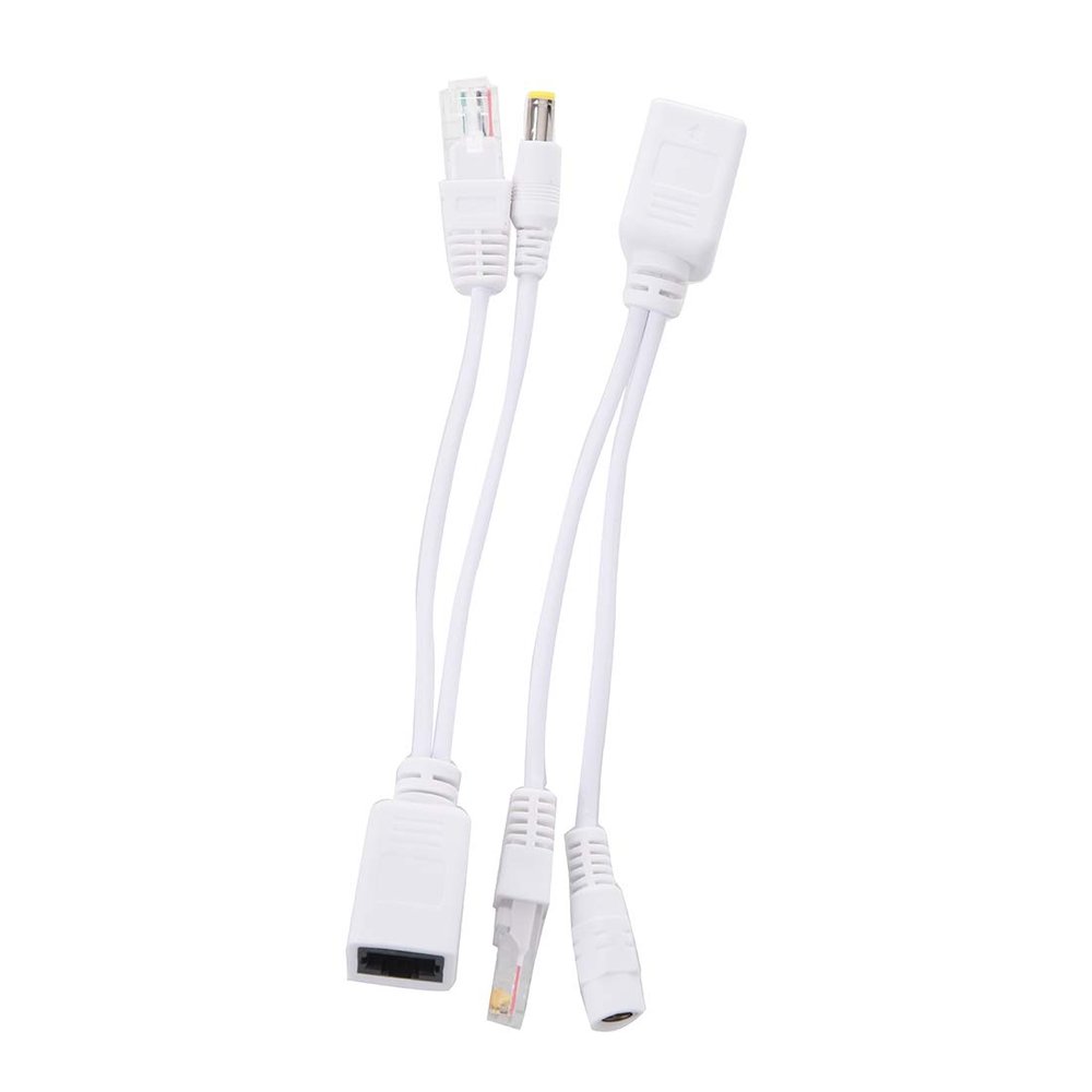 Heeucnon Passive Power Over Ethernet PoE Adapter Injector + Splitter Kit 5v 12v 24v 48v