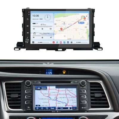 10.2'' Android 13 Car Stereo for Toyota Highlander 2014-2019,with Wireless CarPlay & Android Auto,4G+64G WiFi/DSP/SWC/AM/FM Radio