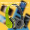 Upgraded Hybrid Noise Cancelling Headphones Over Ear with Transparent Modes Wireless Bluetooth with Mic Deep Bass Soft-Earpads Hi-Fi Audio Comfortable Fit Long Playtime for Home Office Travel Green view 2