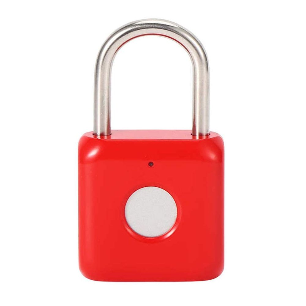 A1DFDFGOQSFG USB Keyless Fingerprint Padlock Anti-Theft Security Locks for Distribution Box Drawer Cabinet Keyless Padlock (Color : A) (B)