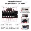 16pin Car Radio Stereo Power Retrofit Wiring Harness Adapter fits for Subaru Legacy Outback 2010 2011 2012 2013 2014 Support Factory OEM Backup Camera view 4