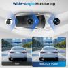 3.16-inch 1080P Dash Cam Front and Rear Inside Left/Right, 4 Channel Dash Camera for Cars, IR Lamp Night Vision Loop Recording Motion Detection Reversing Assistant Exposure Compensation+ 64GB SD Card view 2