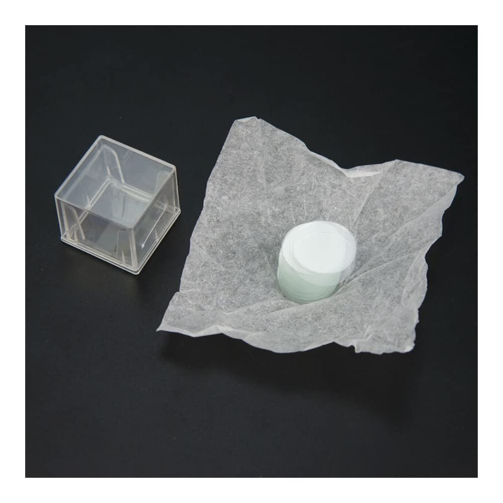 LJSM Lab Microscope Slides 0.13-0.17 mm Thickness 10-22mm Microscope Glass Slides Cover Slips Blank Slides Microscope Accessories 1000PCS Microscope Parts(22mm)