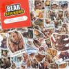 100 PCS Bear Stickers Pack  Waterproof Vinyl Decals for Water Bottles, Laptops, Phones, Notebook, Cars  Cool Vibrant Graphics for Bear Enthusiast view 1