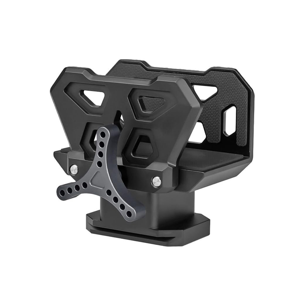 Heeucnon Professional Saddle Clip Adapter Tripod Bracket Vise Clamp Outdoor Bracket Adapts to3/8 Inch Thread Easy Installation