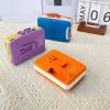 Portable Stereo Cassette Player, Retro Tape Machine, Multi-Function Radio Recorder, Equipped with Headphones(Blue Clear) view 3