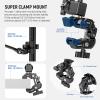 NEEWER 30" Articulating Magic Arm with Super Clamp/Action Cam Mount/Phone Holder, Overhead Camera Desk Mount Mic Boom Stand, Compatible with GoPro iPhone DSLR Webcam Microphone Video Recording, UA056 view 4