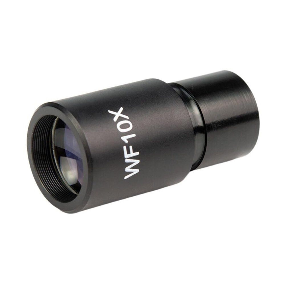 ZTBH Microscope Accessories Kit 0.1mm Reticle WF10X Microscope Wide Field Eyepiece with Micrometer 23.2mm Microscope Slides(1 Piece)