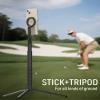 MOSENVKA Golf Tripod & Monopod Magnetic Phone Holder Golf Selfie Stick Tripod Ground Mount to Record Golf Swing Adjustable Golf Stick Aluminum Golf Swing Training Aid Compatible with iPhone Android view 3