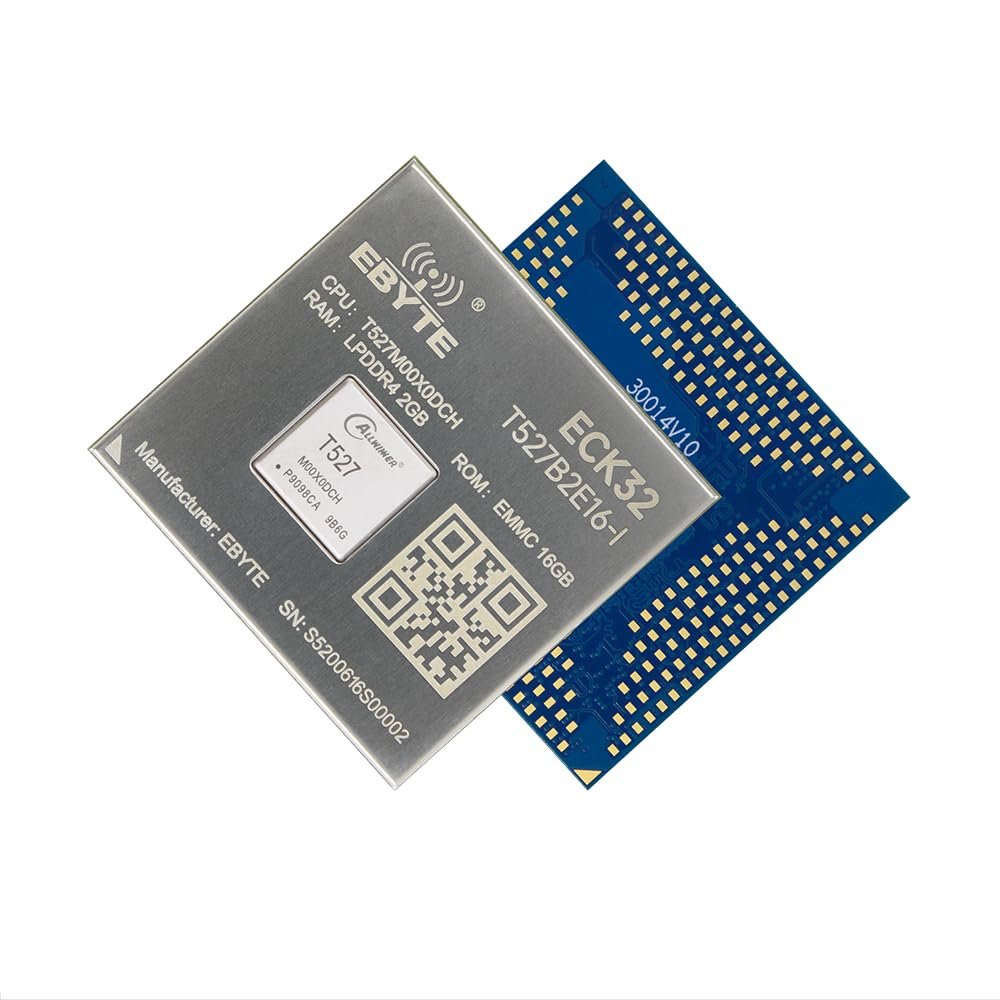 T527 Core Board Single Board Computer Linux AI Cortex-A55 G57GPU RISC-V ECK32 Series Multiple GPIO 4K Hard Decode Two-CAN, eDP, HDMI, MIPI (ECK32-T527BN4E32-N)