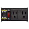 DIN Rail Mount AC 120V NEMA 5-15R Receptacle Outlet Power Strip Module, with Rocker Switch Thermal Circuit Breaker Overload Protector (2 Outlets) view 1
