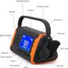 Emergency Hand Crank Radio,4000mAh Portable FM AM NOAA Weather Solar Radios, LED Flashlight,SOS Alarm(Red) view 2