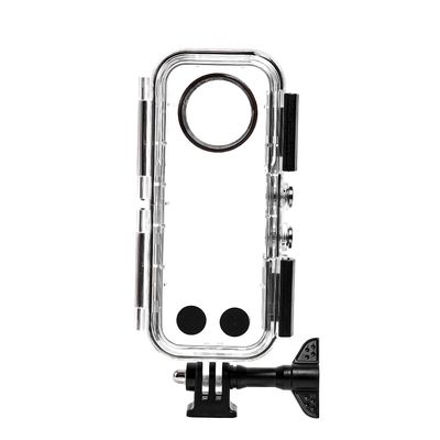 NovelGoal 45M Underwater Camera Diving Case with Mount Adapter, X5 Fully Invisible Camera Diving Protective Housing Shell Waterproof Case (Plasic Lens)