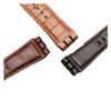HMFang 23MM Genuine Calf Leather Watchband Steel Clasp Compatible With Swatch IRONY YOS440 449 448 401G Watch Strap Watchband(Black silicone,23mm black clasp) view 3