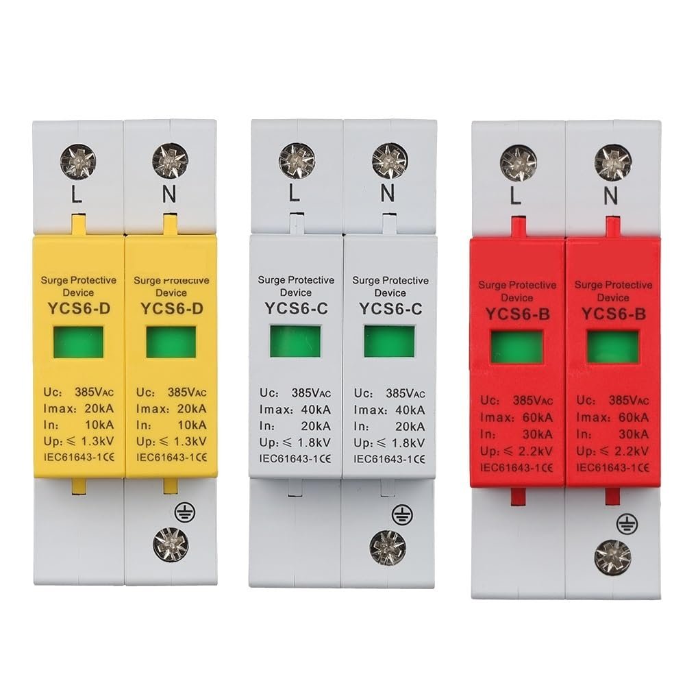 AC SPD 2P House Surge Protector Protection Protective Low-Voltage Arrester Device(20-40KA)