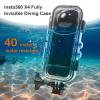 FitStill 131FT/40M Underwater Waterproof Diving Case Only fit Insta 360 X4,Anti-Scratch Invisible Dive Protective Cover Shell Housing Action Camera insta 360X4 Accessories Kit(Not for Insta 360 X3/X5) view 3