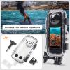 FitStill 131FT/40M Underwater Waterproof Diving Case Only fit Insta 360 X4,Anti-Scratch Invisible Dive Protective Cover Shell Housing Action Camera insta 360X4 Accessories Kit(Not for Insta 360 X3/X5) view 4