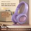 BEVCEFCC On Ear Headphones Wireless Bluetooth Foldable Lightweight Headset Wireless Overhead Headphones with Microphone Over Ear Bluetooth Headset Noise Canceling for Home/Office/Cellphone (Purple) view 3