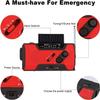 Crank Radio Solar Power, Emergency Hand Crank Radio with Flashlight & 1000mAh Cell Phone Charger, Portable AM/FM NOAA Weather Radio, Household Outdoor Emergency Supplies view 3