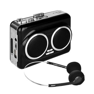 Dual Speaker Pure Stereo &Auto Reverse Cassette PlayerPortable Cassette to MP3 Converter via USB,Cassette Tape Player with Dual Power Options,Built in 3.5mm Headphone Jack,Support U Disk, USB Card