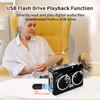 Dual Speaker Pure Stereo &Auto Reverse Cassette PlayerPortable Cassette to MP3 Converter via USB,Cassette Tape Player with Dual Power Options,Built in 3.5mm Headphone Jack,Support U Disk, USB Card view 2