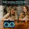 Dual Speaker Pure Stereo &Auto Reverse Cassette PlayerPortable Cassette to MP3 Converter via USB,Cassette Tape Player with Dual Power Options,Built in 3.5mm Headphone Jack,Support U Disk, USB Card view 3