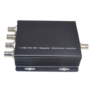 SDI Splitter 1 in 4 Out, 3G/HD-SDI Converter Adapter Support 3G/HD/SD-SDI Broadcast Quality 1 pcs