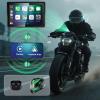 2026 YZW GPS Carplay 5 inch for Motorcycle with Wireless CarPlay & Android Auto, IP69K Waterproof Touch Screen, GPS Navigation, Supports Bluetooth, Siri/Google Voice Control, Custom Boot Logo, Bracket view 3