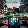 2026 YZW GPS Carplay 5 inch for Motorcycle with Wireless CarPlay & Android Auto, IP69K Waterproof Touch Screen, GPS Navigation, Supports Bluetooth, Siri/Google Voice Control, Custom Boot Logo, Bracket view 4