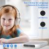 Portable CD Player with Bluetooth 5.3 Transmitter, 2000mAh Rechargeable, Built-in HiFi Dual Speakers, Supports CD/USB/AUX, LCD Display, Headphones Included for Home/Car Pink view 2