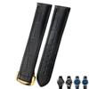 21mm 20mm 22mm Cow Leather Watch Strap for Omega Seamaster 300 Speedmaster Watch Bands (Color : 10mm Gold Clasp, Size : 20mm) view 1