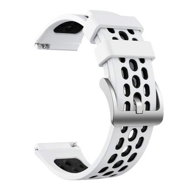 22mm Bracelet for Huawei Watch GT 2e 46mm Strap Sport Breathable Silicone Replacement Wrist Bands Armband Correa (Color : White Black, Size : for Huawei gt 2e)