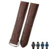 21mm 20mm 22mm Cow Leather Watch Strap for Omega Seamaster 300 Speedmaster Watch Bands (Color : Brown Brown Silver, Size : 21mm) view 1