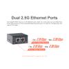 NanoPi R76S Mini Router, RK3576 Octa-Core SoC with AI Model, LPDDR5 16GB RAM 32GB eMMC, 6TOPS NPU,Dual 2.5G Ethernet, Support M.2 Wi-Fi Module (with M.2 WiFi, LPDDR4X 4GB, TF Card Kit) view 3