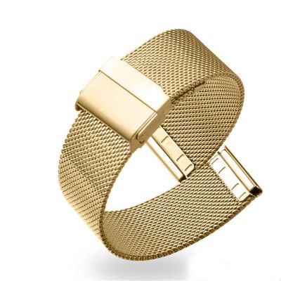 Milanese Metal Wristband for Watch 3 Active 2 41mm 40mm 44mm 42mm Gear Sport S2 Stainless Steel Strap Watchband (Color : Gold, Size : 20mm)