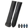 21mm 20mm 22mm Cow Leather Watch Strap for Omega Seamaster 300 Speedmaster Watch Bands (Color : Black Black, Size : 22mm) view 1
