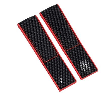 22mm Nylon Rubber Watch Band for Breitling Strap NAVITIMER World Avenger navitimer Bracelet (Color : Red and Black, Size : 22mm)