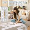 3FT/36 Inch Marquee Light up Numbers with White Lights,White Marquee Number 0-9 for Birthday Party Large Mosaic Frame Letter Cardboard Pre-Cut Foam Board Sign Diy Decorations Anniversary(42) view 3