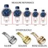 16mm 18mm 20mm Genuine Leather Watch Strap Black Blue Brown Deployment Buckle Watch Bands for Cartier Tank Solo Blue Ballon (Color : Red, Size : 16mm) view 3