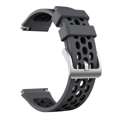 22mm Bracelet for Huawei Watch GT 2e 46mm Strap Sport Breathable Silicone Replacement Wrist Bands Armband Correa (Color : Gray Black, Size : for Huawei gt 2e)