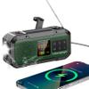 Emergency Radio Waterproof Bluetooth Speaker,Portable Digital AM FM Radio with 2000mAH Cell Phone Charger,Flashlight,Hand Crank NOAA Weather Radio with Solar Panel,Emergency Survival Kit (Green) view 1