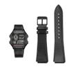 18MM Retro Cowhide quick release Watchband fit for Casio G-Shock A158/A158W/A168/f91w/AE-1200/A159/A169/AE1300(Black black pin) view 1